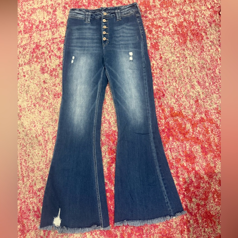 Kancan Blue Flared Jeans